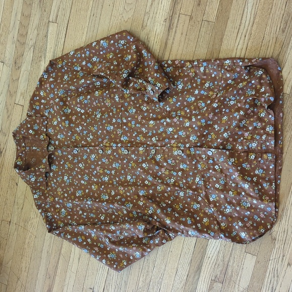 Oversized Button-Up Linen Shirt, "Livorno 2", Not Perfect Linen, M, Rustic Brown - Picture 15 of 16